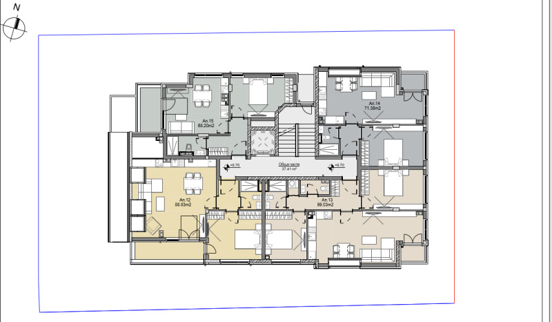 Te koop  1 slaapkamer Sofia , Levski , 71 m² | 90701133 - afbeelding [4]