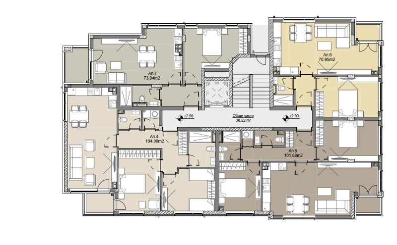 Till salu  1 sovrum Sofia , Levski , 71 kvm | 23219436 - bild [3]