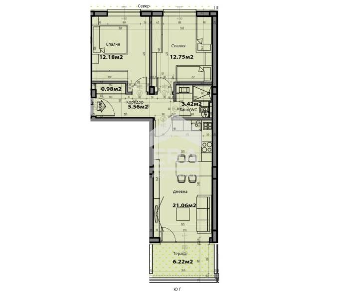 Продается  2 спальни Варна , Виница , 83 кв.м | 89517188 - изображение [11]