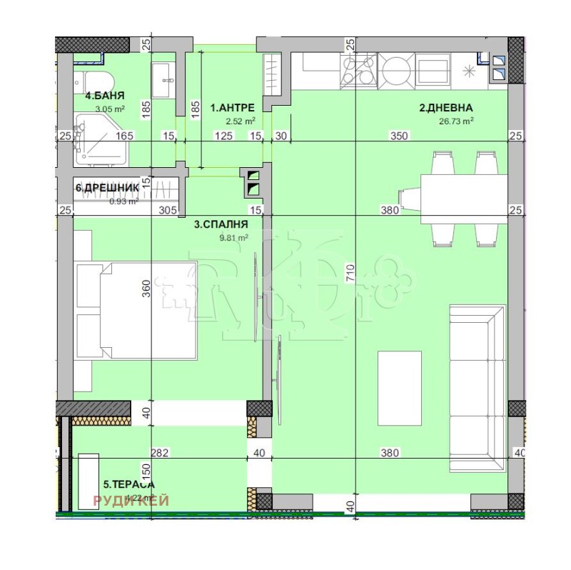 Продава 2-СТАЕН в град Варна, Виница - 62 кв.м / 98 000 € » 191 671.34 лв., РУДИ КЕЙ