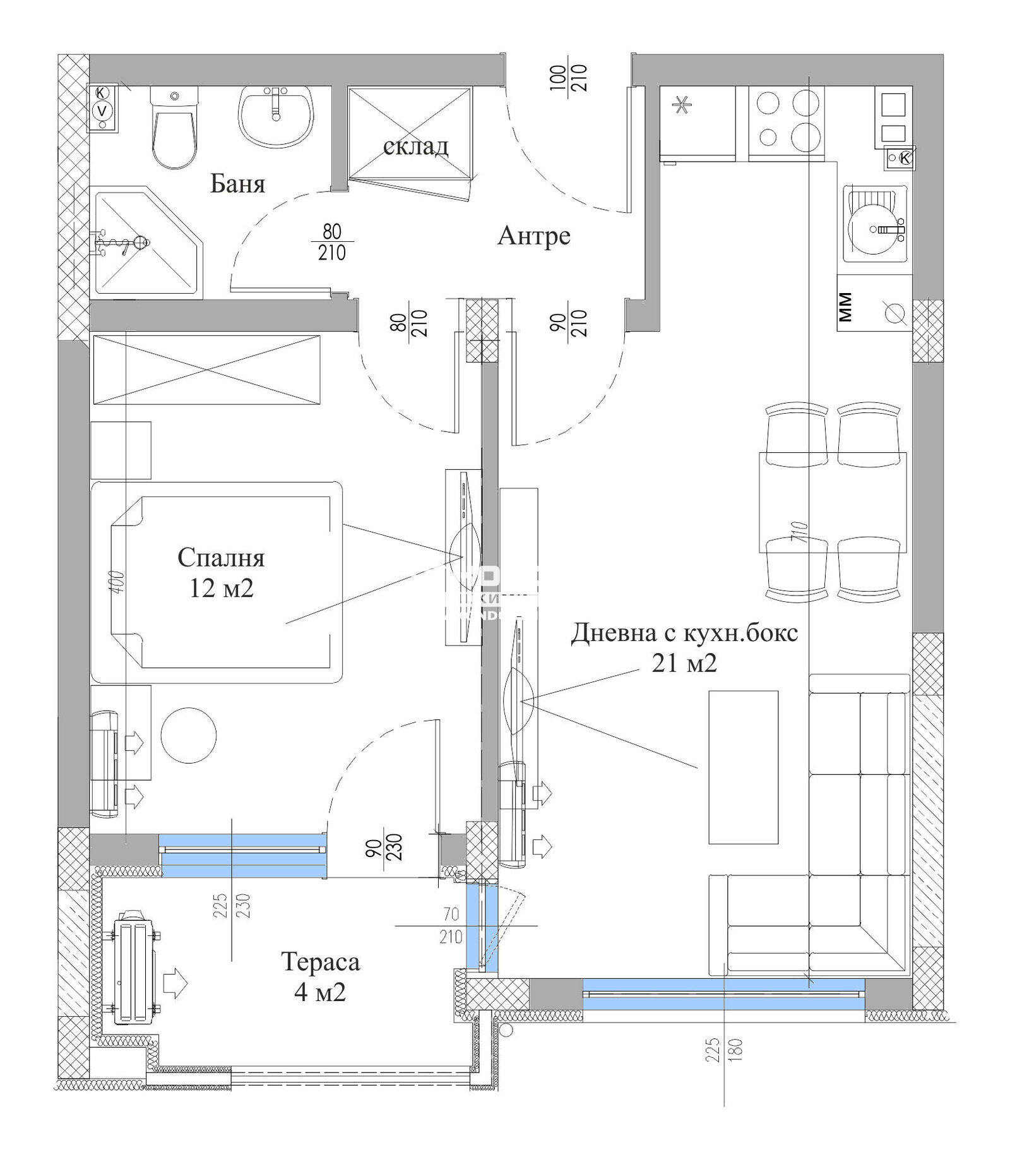 Продава 2-СТАЕН, гр. Пловдив, Христо Смирненски, снимка 4 - Апартаменти - 52230390