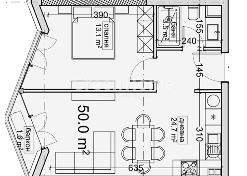 En venta  1 dormitorio Varna , Vladislav Varnenchik 1 , 59 metros cuadrados | 52749614 - imagen [8]