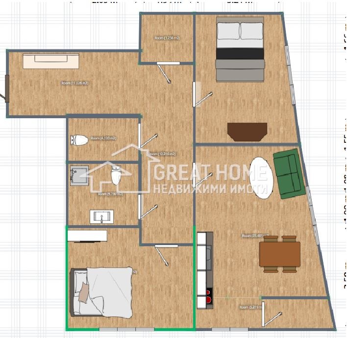 Продава 3-СТАЕН, гр. Търговище, Център, снимка 2 - Апартаменти - 51908296