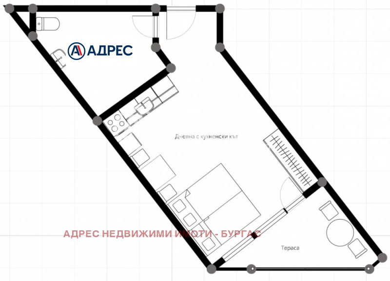 Til salg  Studie region Burgas , Sveti Vlas , 53 kvm | 62108478 - billede [5]