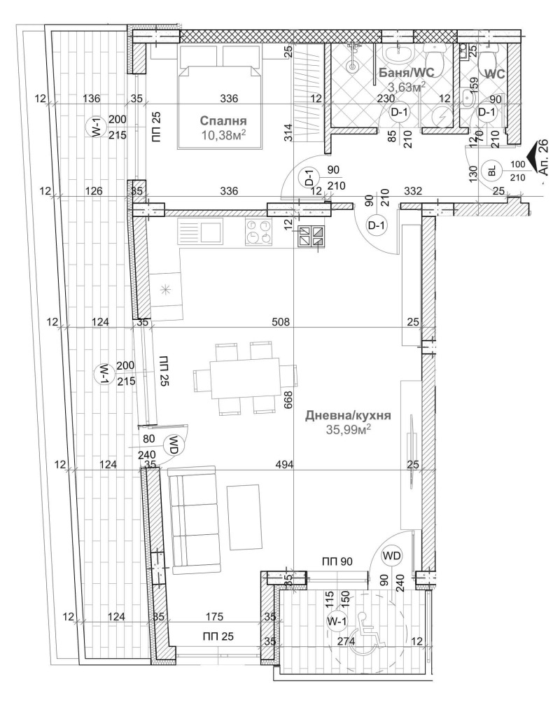 Продава 2-СТАЕН, гр. Варна, Левски 1, снимка 3 - Aпартаменти - 47049939