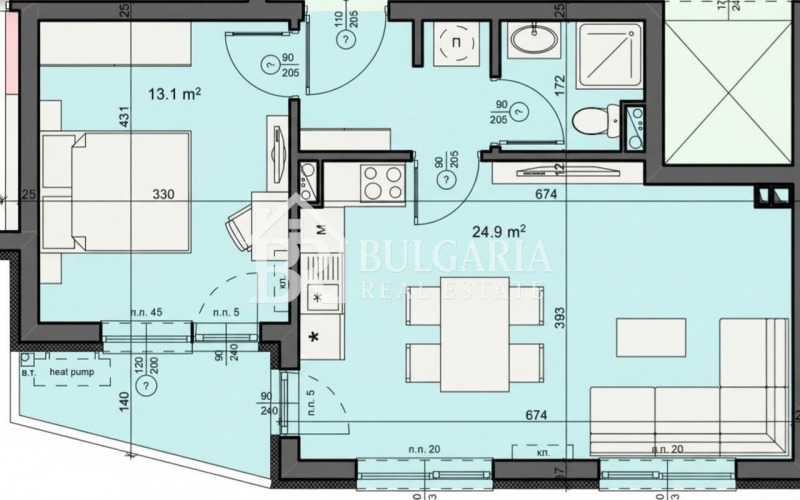 Продава 2-СТАЕН, гр. Бургас, Крайморие, снимка 5 - Апартаменти - 52954645