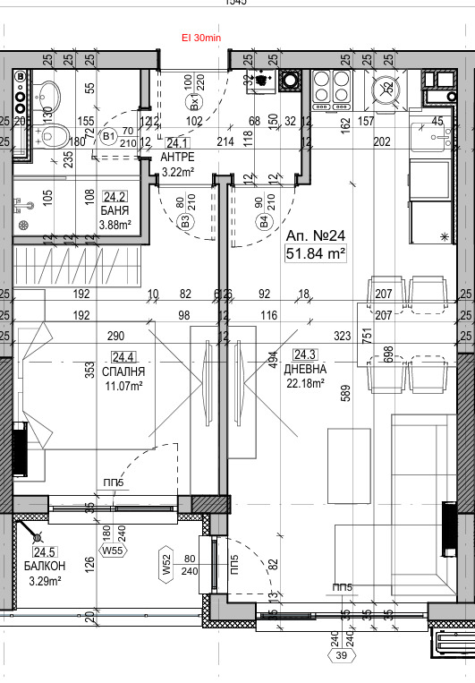 Продава 2-СТАЕН, гр. София, Манастирски ливади, снимка 2 - Апартаменти - 52997294