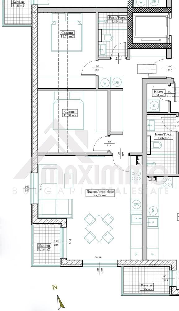 Продава 3-СТАЕН, гр. Варна, м-т Пчелина, снимка 17 - Апартаменти - 55058904