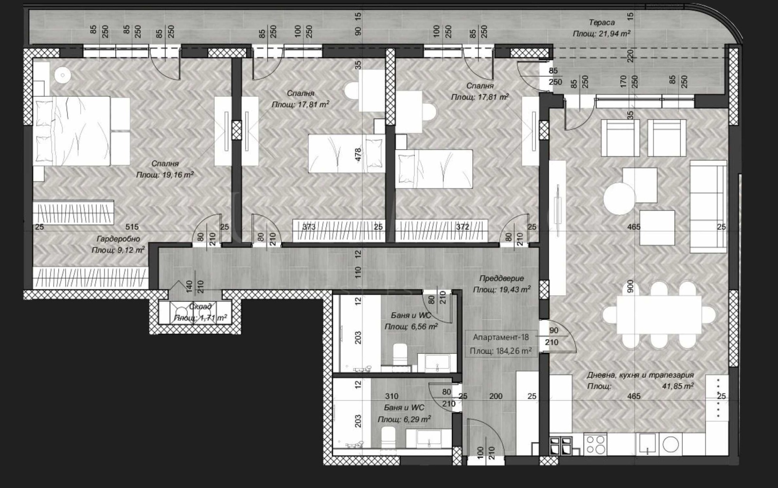 Продава 4-СТАЕН, гр. София, Зона Б-18, снимка 4 - Апартаменти - 54955696