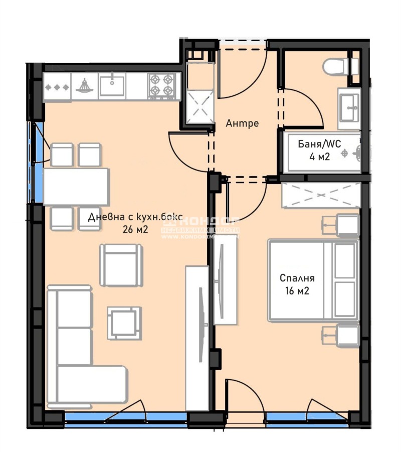 Продава 2-СТАЕН, гр. Пловдив, Остромила, снимка 4 - Апартаменти - 52934571