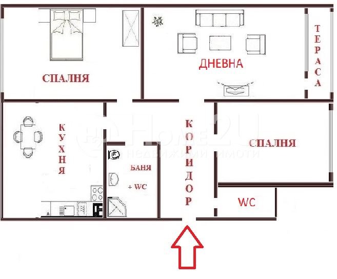 Na prodej  2 ložnice oblast Sofia , Kostinbrod , 78 m2 | 48743396 - obraz [8]