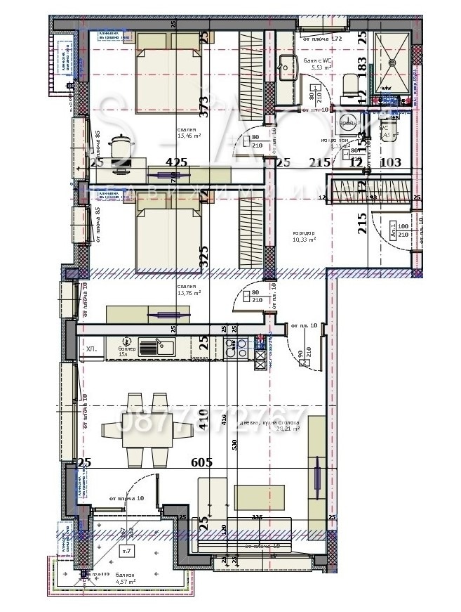 Na prodej  2 ložnice Stara Zagora , Opalčenski , 114 m2 | 27788947 - obraz [3]