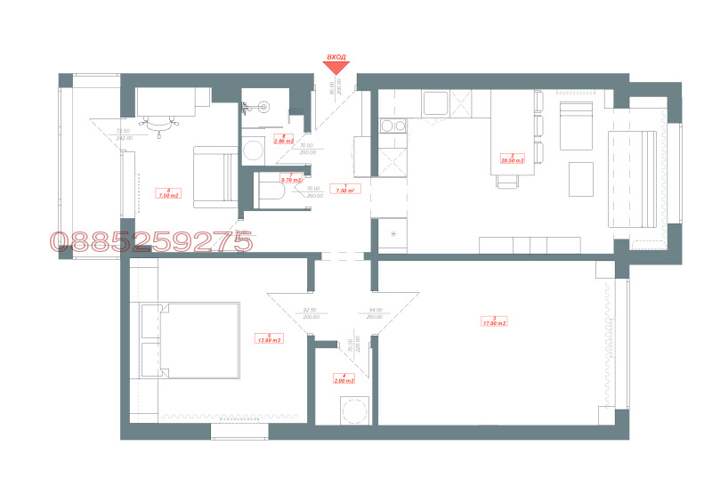 Продава 3-СТАЕН, гр. София, Гоце Делчев, снимка 15 - Апартаменти - 52990373