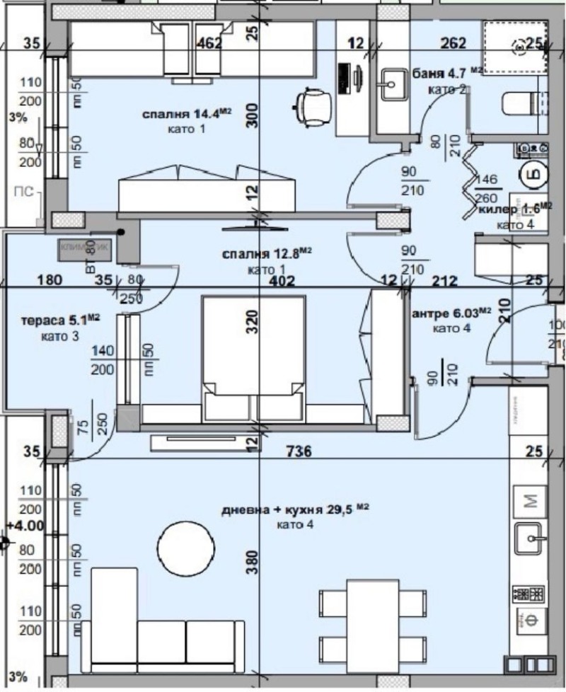 Продава 3-СТАЕН, гр. Стара Загора, Самара 3, снимка 14 - Апартаменти - 53171907