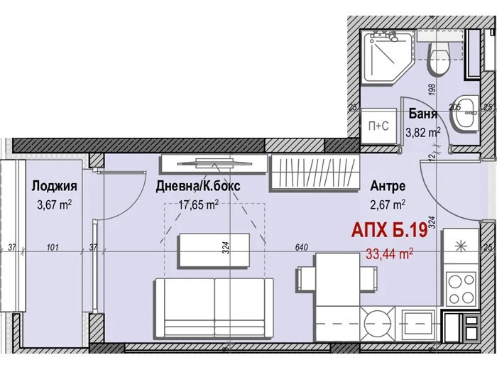 Zu verkaufen  Studio Sofia , Mladost 3 , 45 qm | 62870929 - Bild [3]