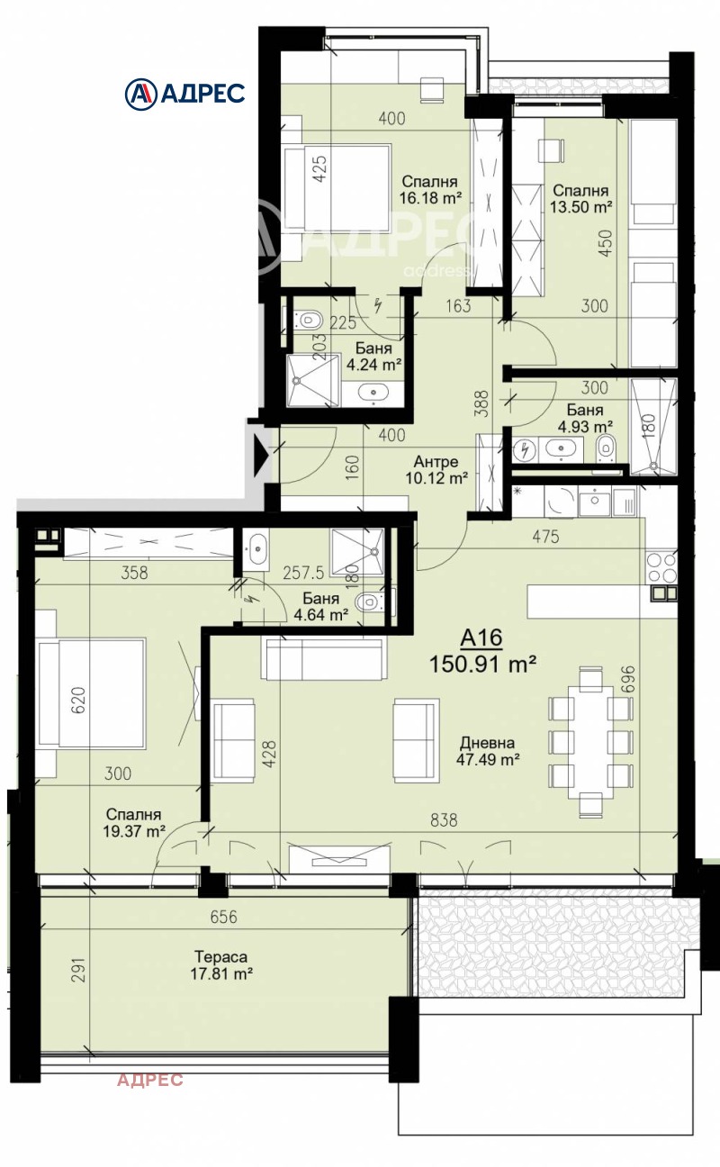In vendita  3+ camere da letto Varna , Briz , 167 mq | 30347902 - Immagine [5]