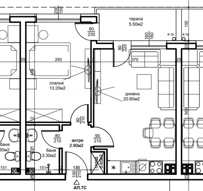 Продава 2-СТАЕН, гр. Пловдив, Беломорски, снимка 2 - Апартаменти - 53112948