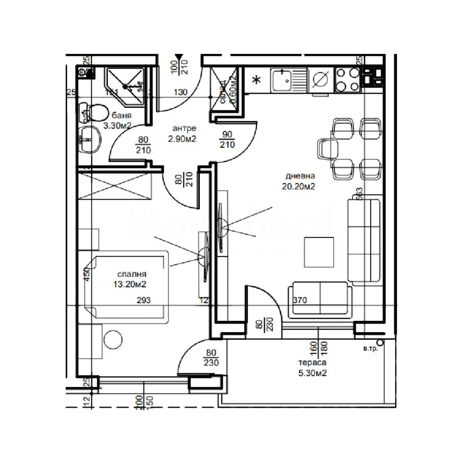 Продава 2-СТАЕН, гр. Пловдив, Беломорски, снимка 2 - Апартаменти - 53112948