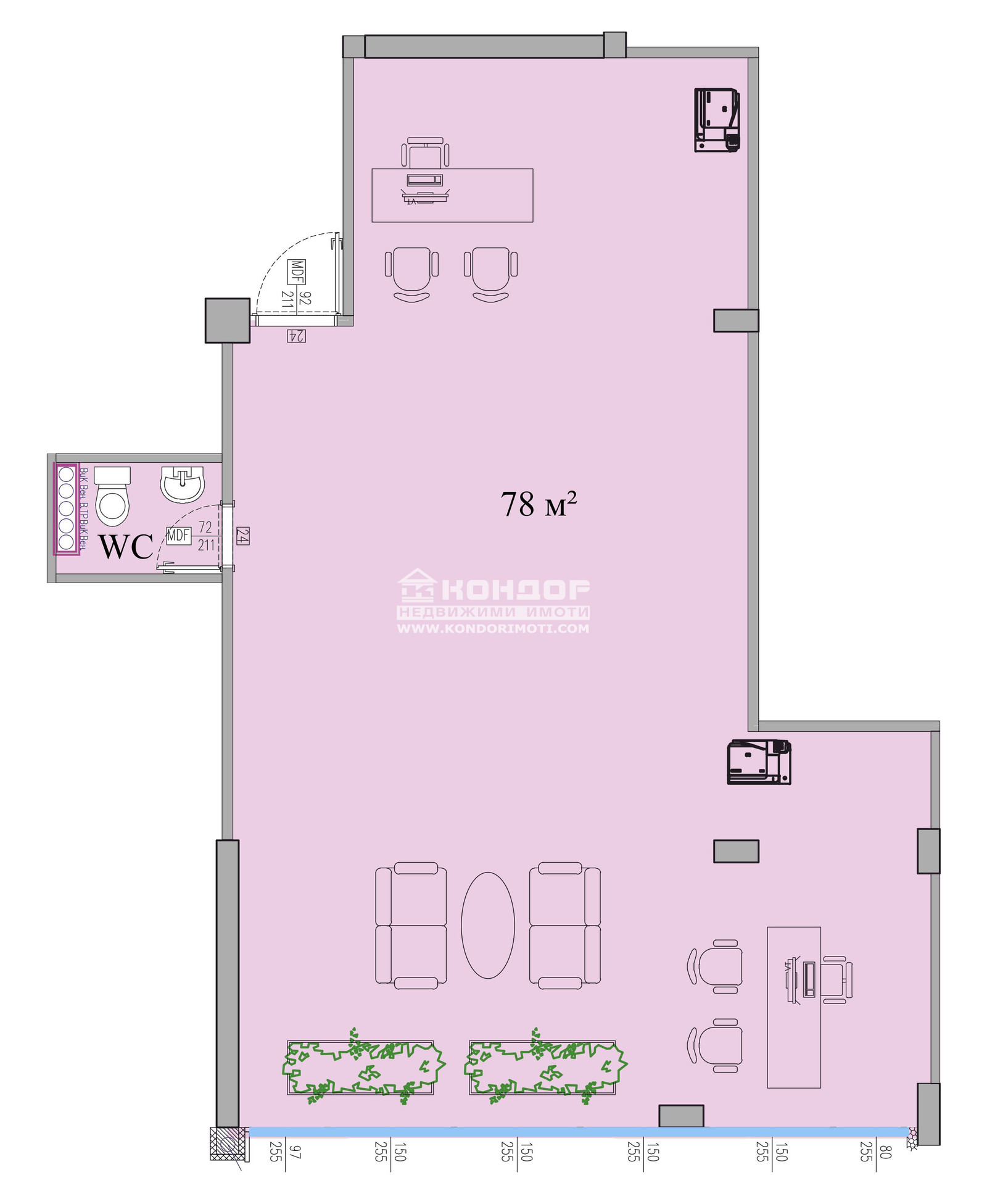 Продава ОФИС, гр. Пловдив, Център, снимка 2 - Офиси - 49954448