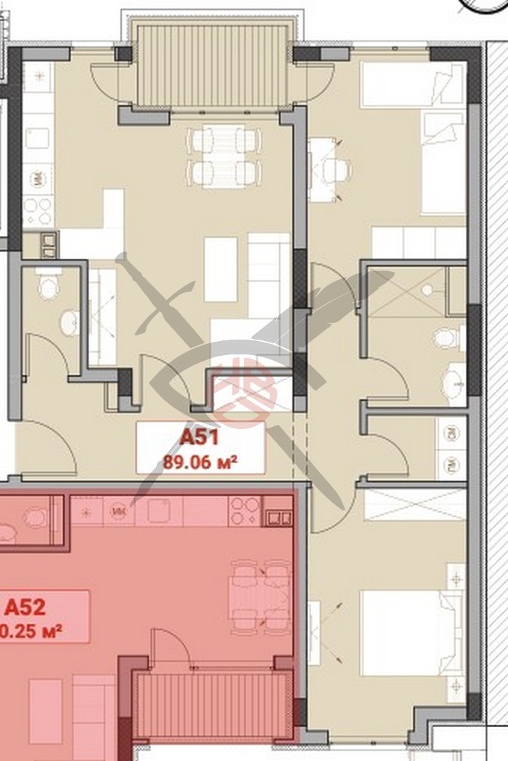 In vendita  2 camere da letto Sofia , Mladost 4 , 107 mq | 72762230 - Immagine [2]