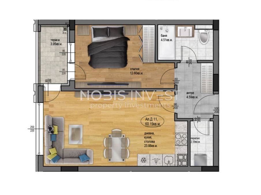 Продава 2-СТАЕН, гр. Пловдив, Остромила, снимка 10 - Апартаменти - 54644904