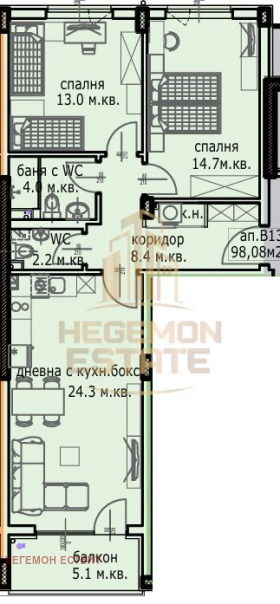3-СТАЕН, 98 m2