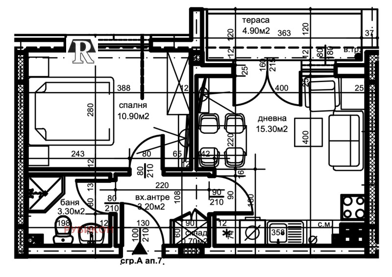 Продава  2-стаен град Пловдив , Христо Смирненски , 51 кв.м | 87663572 - изображение [4]