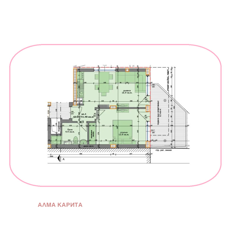 Продава 2-СТАЕН, гр. Варна, м-т Сотира, снимка 1 - Апартаменти - 52689043