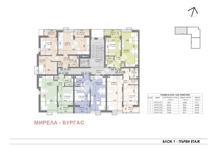Продава 3-СТАЕН, гр. Бургас, област Бургас, снимка 2 - Апартаменти - 53086170