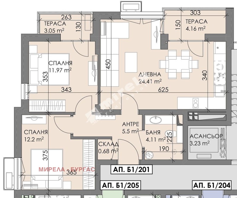 Продава 3-СТАЕН, гр. Бургас, област Бургас
