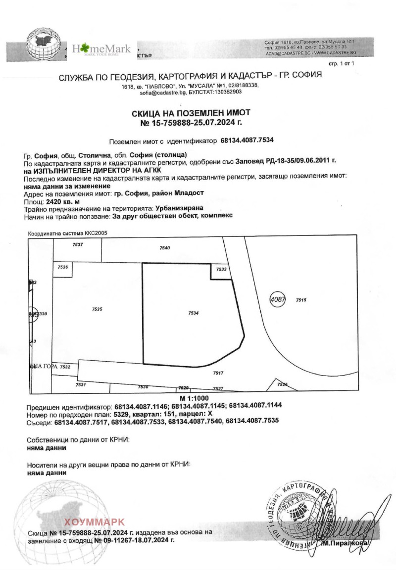 Продава ПАРЦЕЛ, гр. София, Експериментален, снимка 1 - Парцели - 45097843