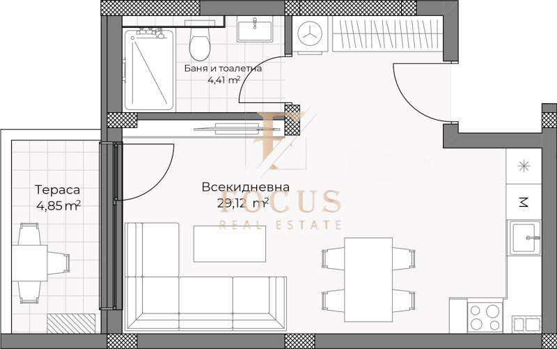 Продава 1-СТАЕН, гр. Пловдив, Остромила, снимка 1 - Aпартаменти - 47747531