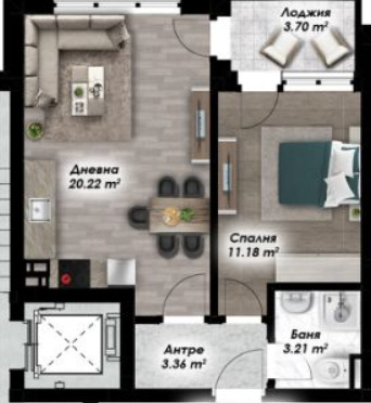 Продава 2-СТАЕН, гр. Пловдив, Остромила, снимка 2 - Апартаменти - 52984823