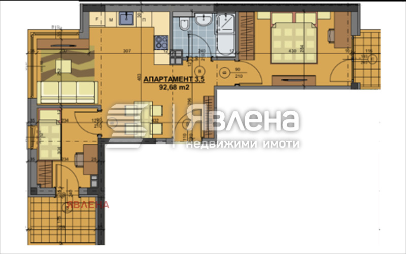 À vendre  2 chambres Sofia , Tsentar , 93 m² | 82157017 - image [2]