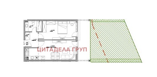 Продается  1 спальня София , Малинова долина , 64 кв.м | 23661686 - изображение [2]