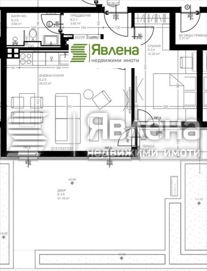 Til salg  1 soveværelse Sofia , Vitosha , 65 kvm | 21029069 - billede [9]
