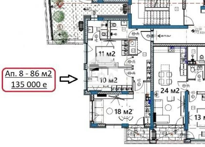 À venda  2 quartos Varna , Izgrev , 85 m² | 33913301