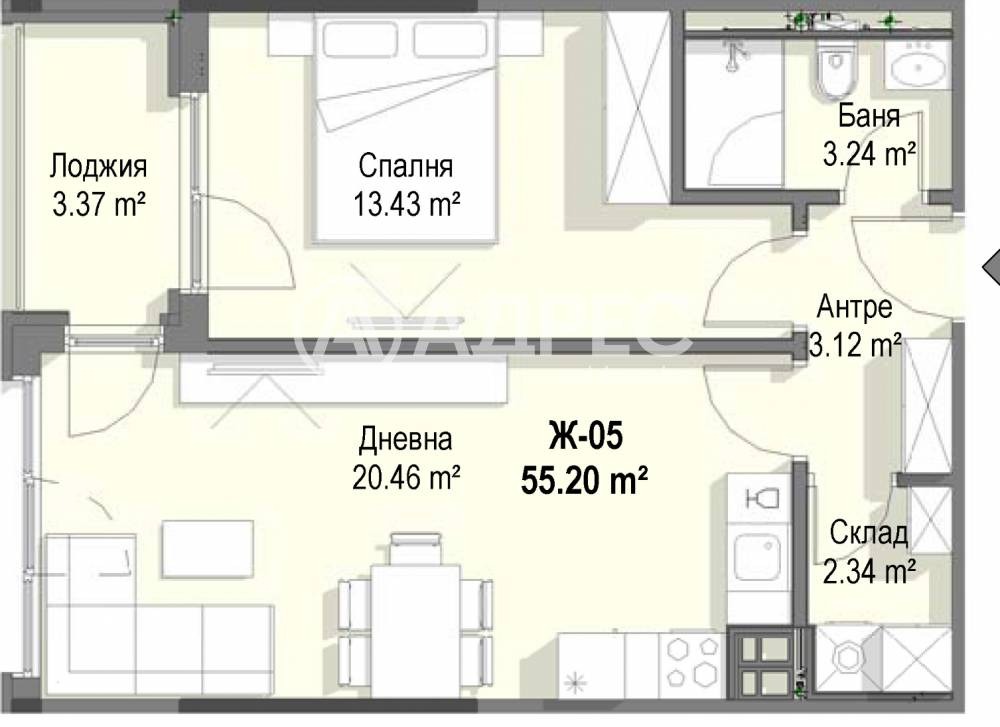 Продава 2-СТАЕН, гр. София, Кръстова вада, снимка 4 - Апартаменти - 54924655