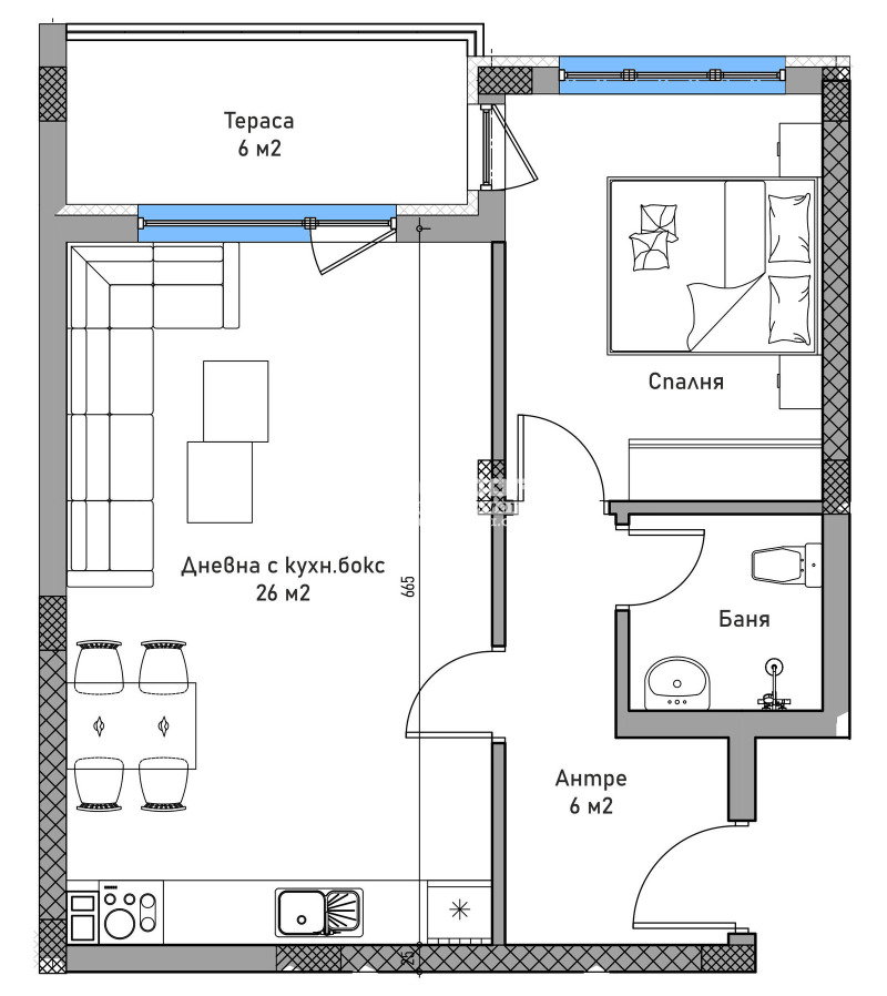 Продава 2-СТАЕН, гр. Пловдив, Въстанически, снимка 4 - Апартаменти - 52751331