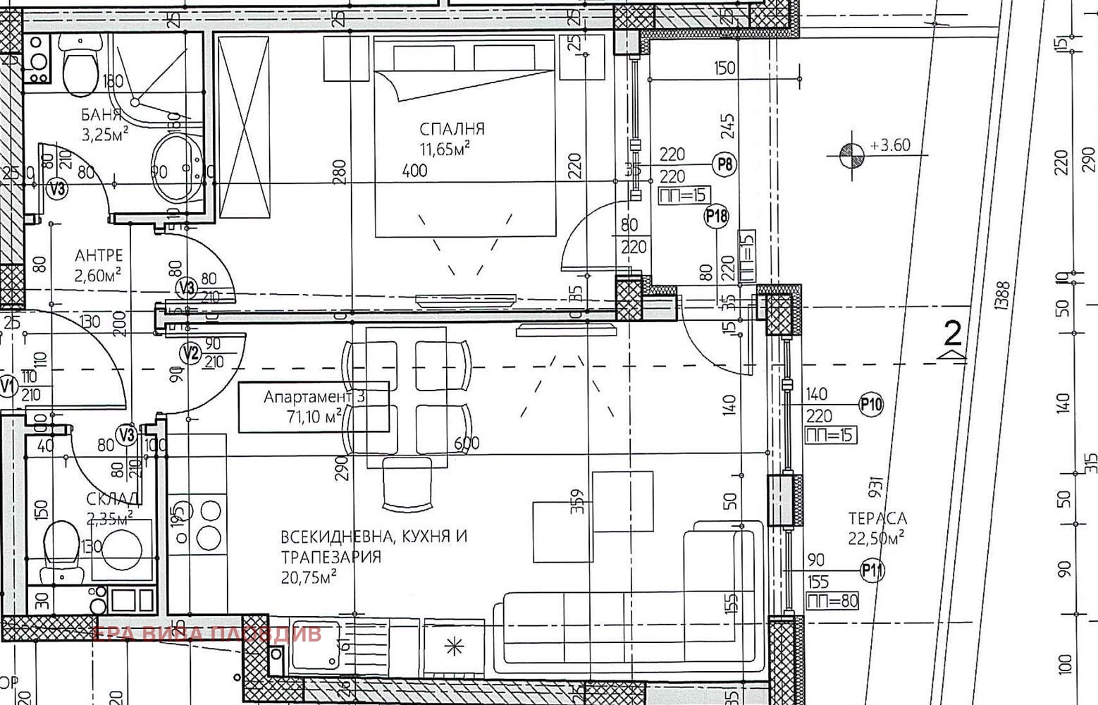 Продава 2-СТАЕН, гр. Пловдив, Младежки Хълм, снимка 5 - Апартаменти - 56105112