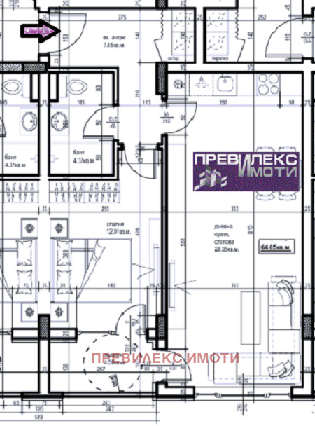 In vendita  1 camera da letto Plovdiv , Hristo Smirnenski , 76 mq | 58706582