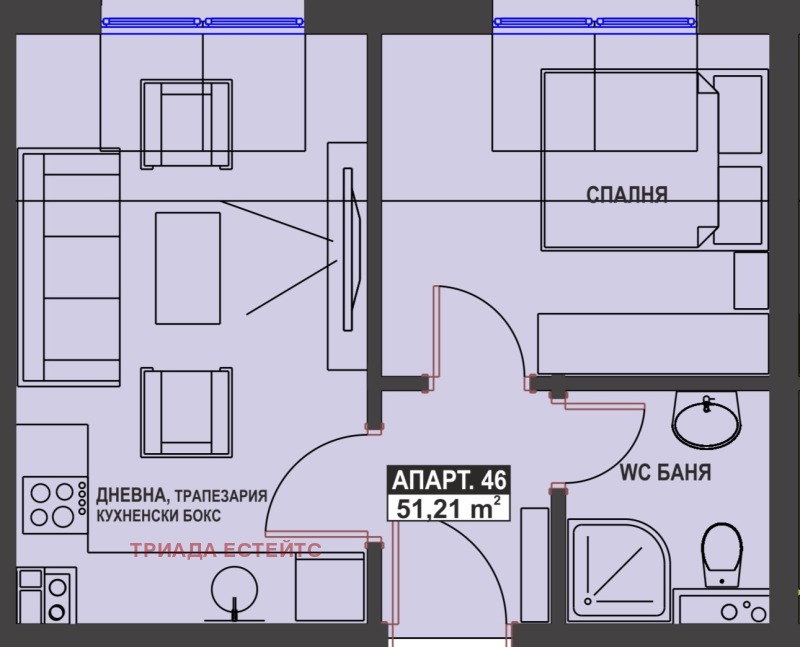 Продава 2-СТАЕН, гр. Бургас, Братя Миладинови, снимка 10 - Апартаменти - 53355141