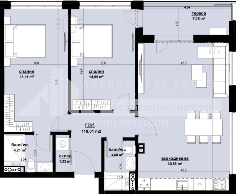 Продава  3-стаен град Бургас , Изгрев , 110 кв.м | 82346397 - изображение [2]