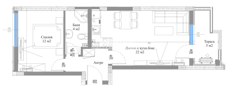 Til salg  1 soveværelse Plovdiv , Hristo Smirnenski , 67 kvm | 89580575 - billede [3]