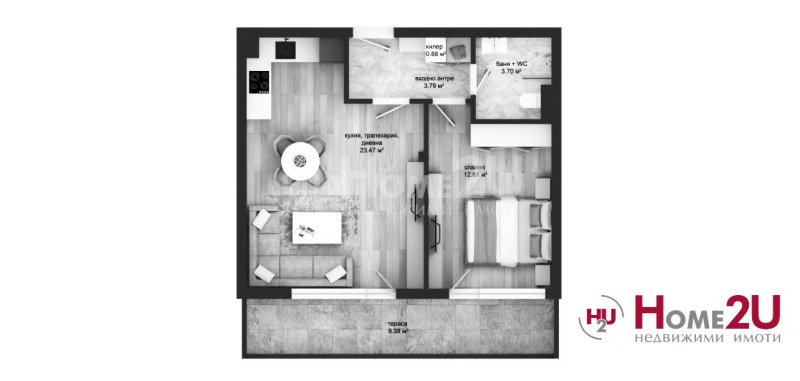 For Sale  1 bedroom Plovdiv , Karshiyaka , 69 sq.m | 49408145 - image [8]