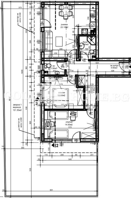 Te koop  2 slaapkamers Plovdiv , Belomorski , 89 m² | 99359506 - afbeelding [8]