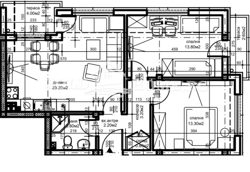 Te koop  2 slaapkamers Plovdiv , Belomorski , 89 m² | 99359506 - afbeelding [2]
