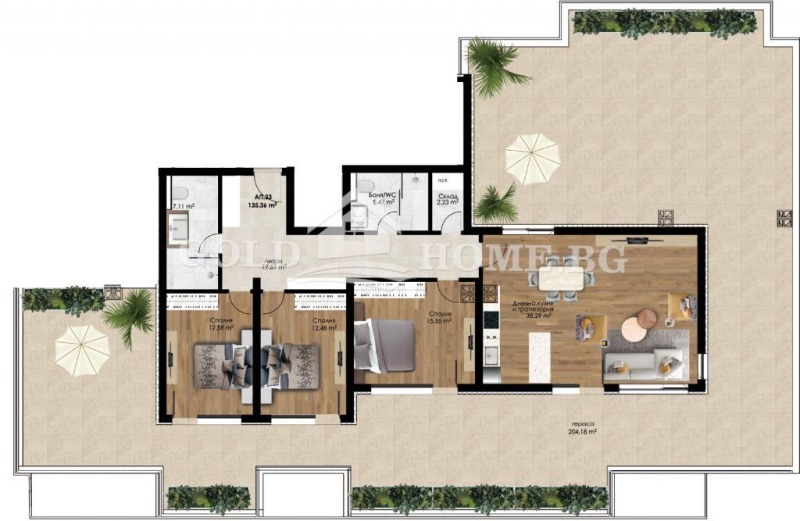 Te koop  3 slaapkamers Plovdiv , Christo Smirnenski , 248 m² | 18735016 - afbeelding [5]