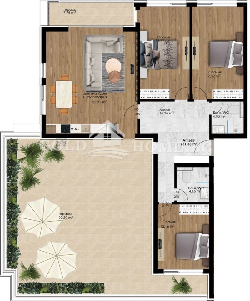 Te koop  3 slaapkamers Plovdiv , Christo Smirnenski , 248 m² | 18735016 - afbeelding [2]