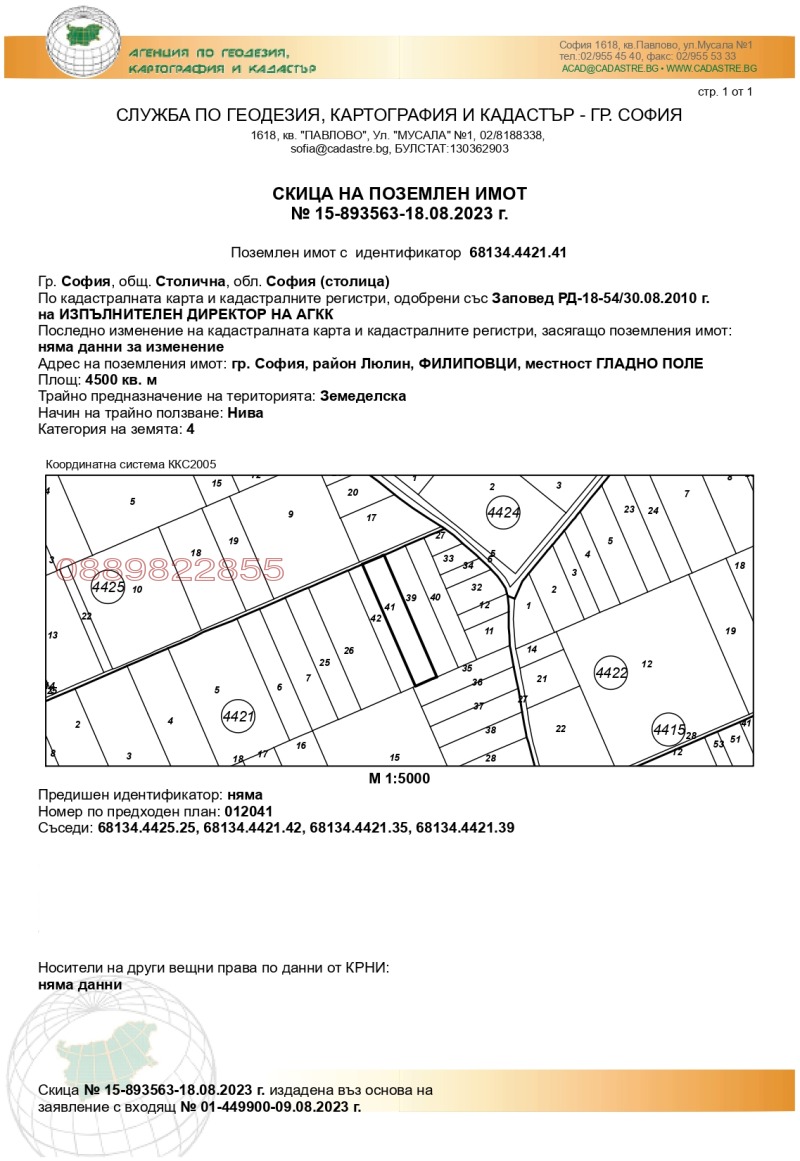 Продава ПАРЦЕЛ, гр. София, Филиповци, снимка 2 - Парцели - 48982953